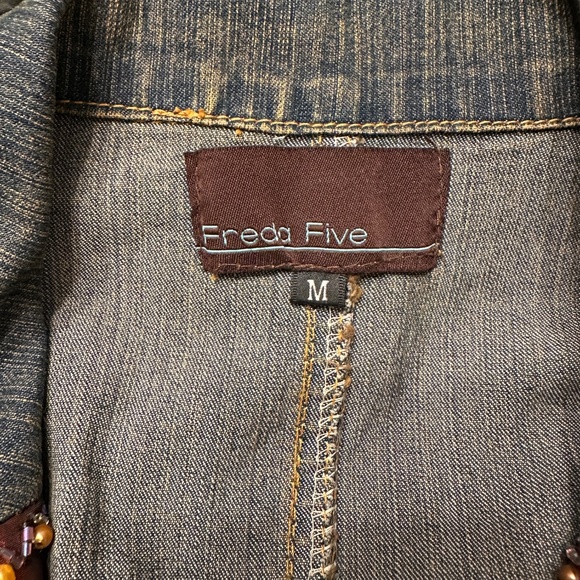 Freda Five Embellished Denim Jacket (M, fits S best!) - Picture 7 of 7